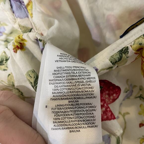 Ralph Lauren Big Girl Floral Smocked Cotton Batiste Jumpsuit Multi Size 16 - Picture 9 of 9